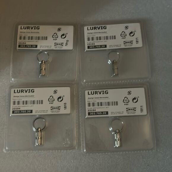 LURVIG Pet ID Tag IKEA Pet Safety Set of Four NEW Utility Animal Care Dog Cat - Picture 1 of 2